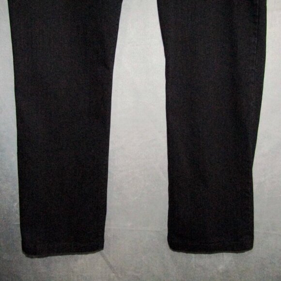NYDJ Jeans Black Denim Lift Tuck Technology Size 16 Straight Leg Stretch USA - Picture 3 of 12